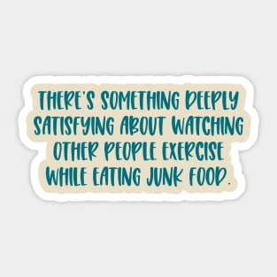 Junk Food and Sports Sticker